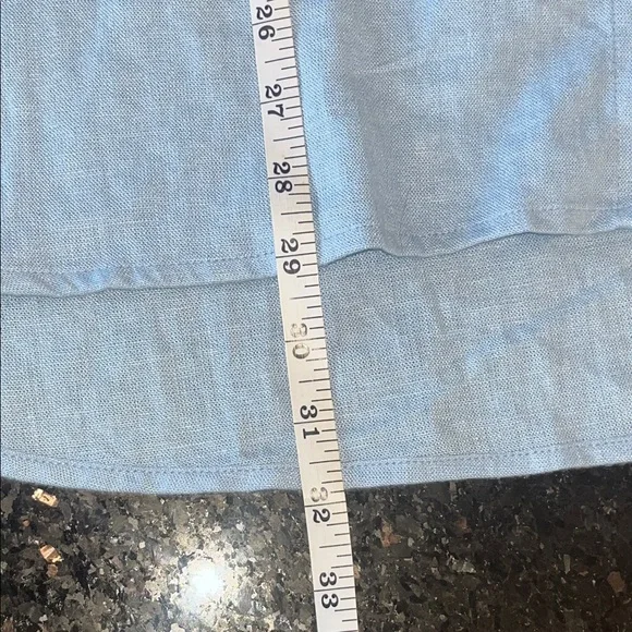 Nautica Linen Blend Light Blue Button-Down Shirt Women’s - Picture 8 of 8